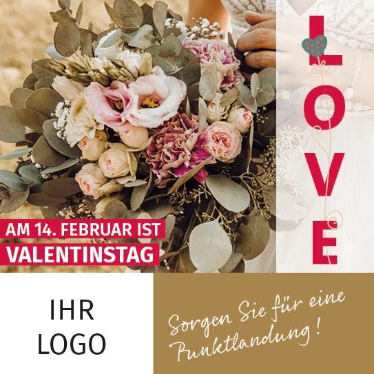 ekaflor Valentinstag Anzeigenvorlage PDF+JPG