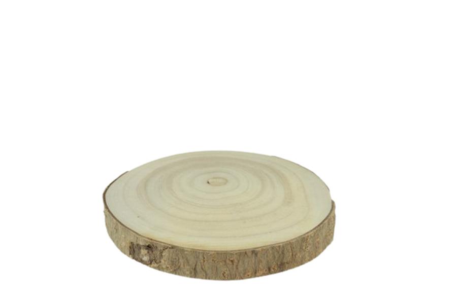 Baumscheibe rund Holz natur D12-14cm