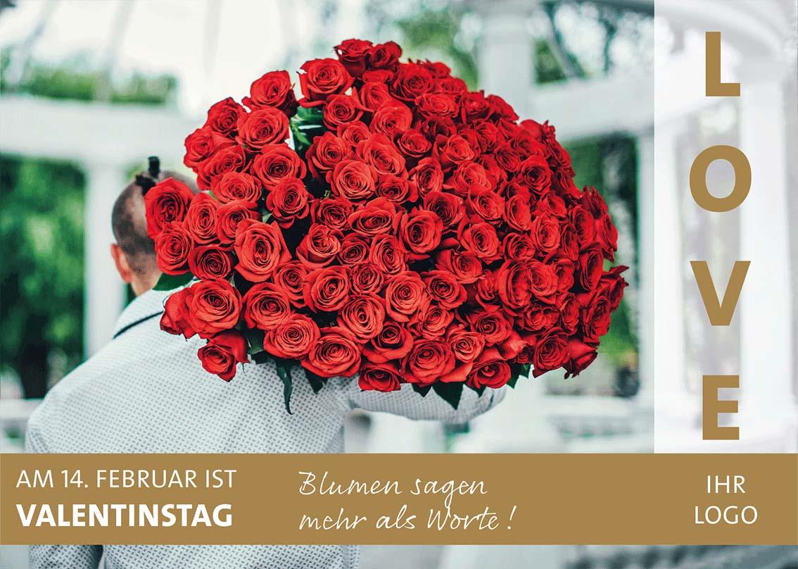 ekaflor Valentinstag Großflächenplakat inkl. Druck 03