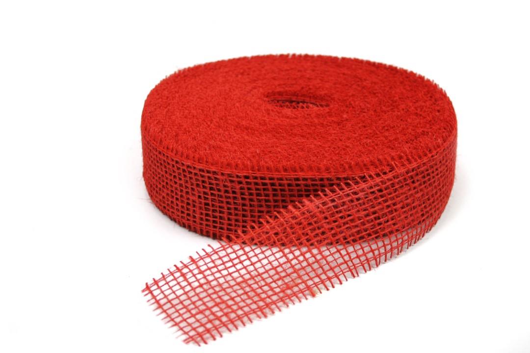 Sizoband Jute 5 cm rot 3500