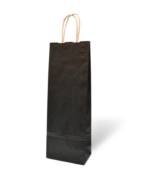 Geschenktasche für Flaschen 14x8,5x39,5 cm schwarz NETTO