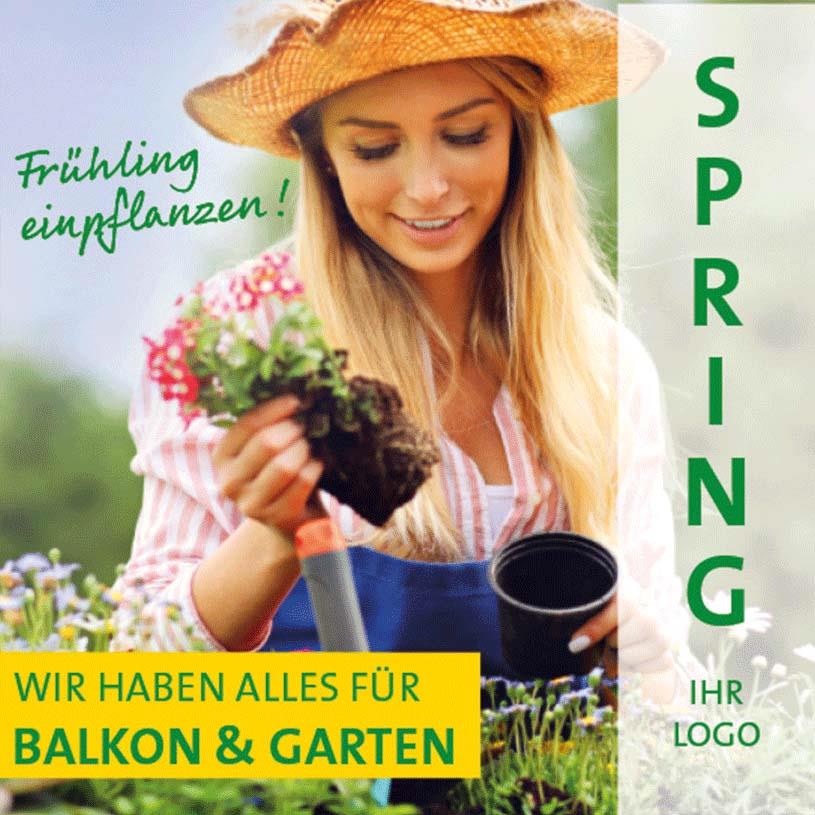 ekaflor Frühlingsstart Anzeigenvorlage 2 PDF+JPG