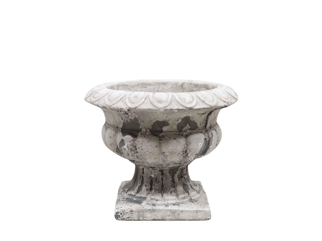 Pokal Beton natur-antik D20,5xH16,5cm