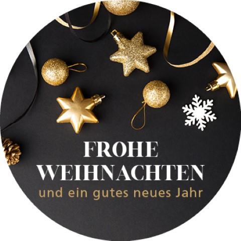 Etikett Weihnachten D 3,5 cm 500 Stück