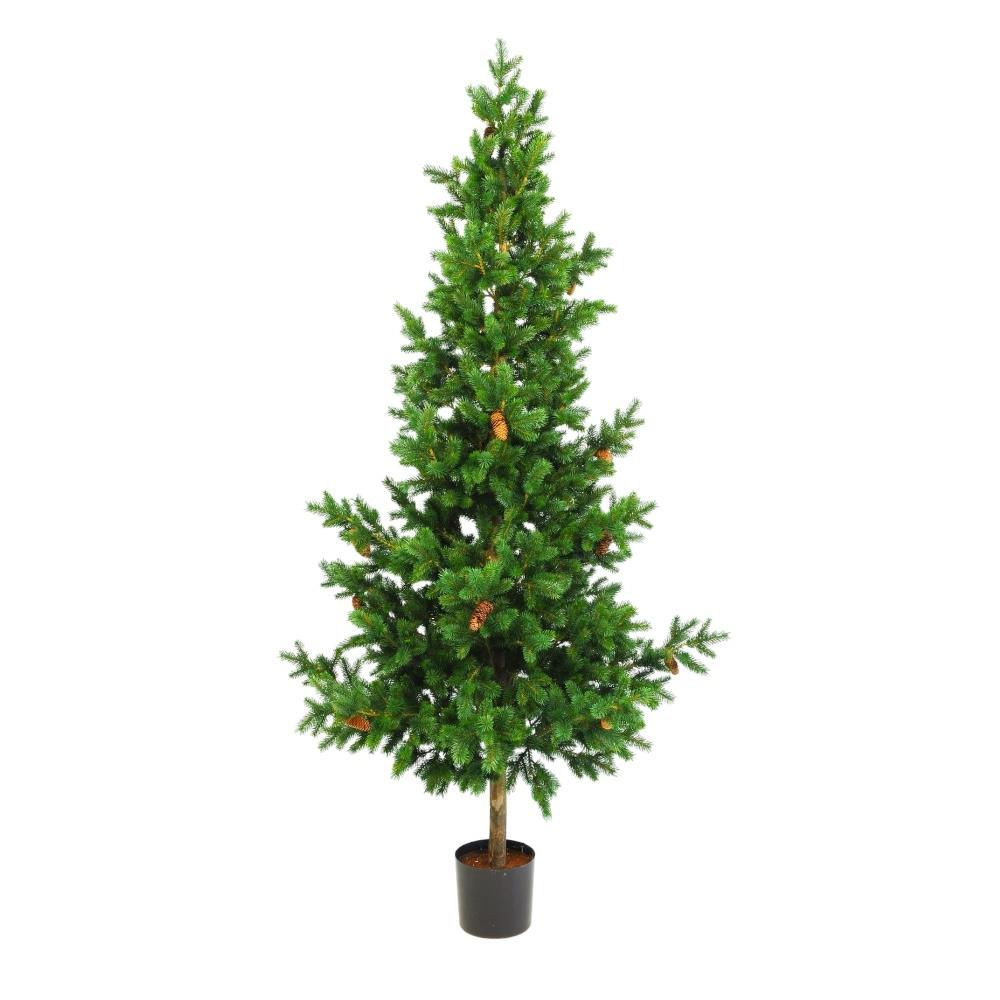 Tannenbaum Picea Naturstamm getopft H180cm