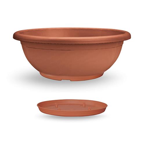 Plastikschale Naxos D70cm terracotta