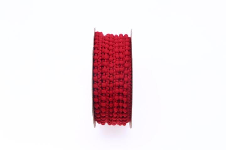 Band PomPom 13 mm 15 Meter rot 123