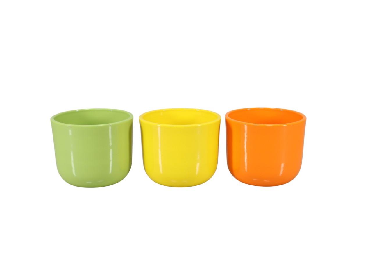 Keramikübertopf Serie 801 frühlings-mix D12cm NETTO