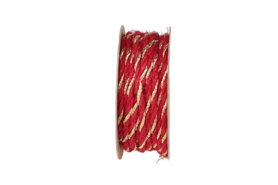 Band Modern Cord 6 mm 15 Meter bordeaux 360