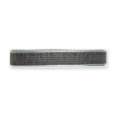 Band m. Leinenkante 15 mm 20 Meter grey/black/white 21