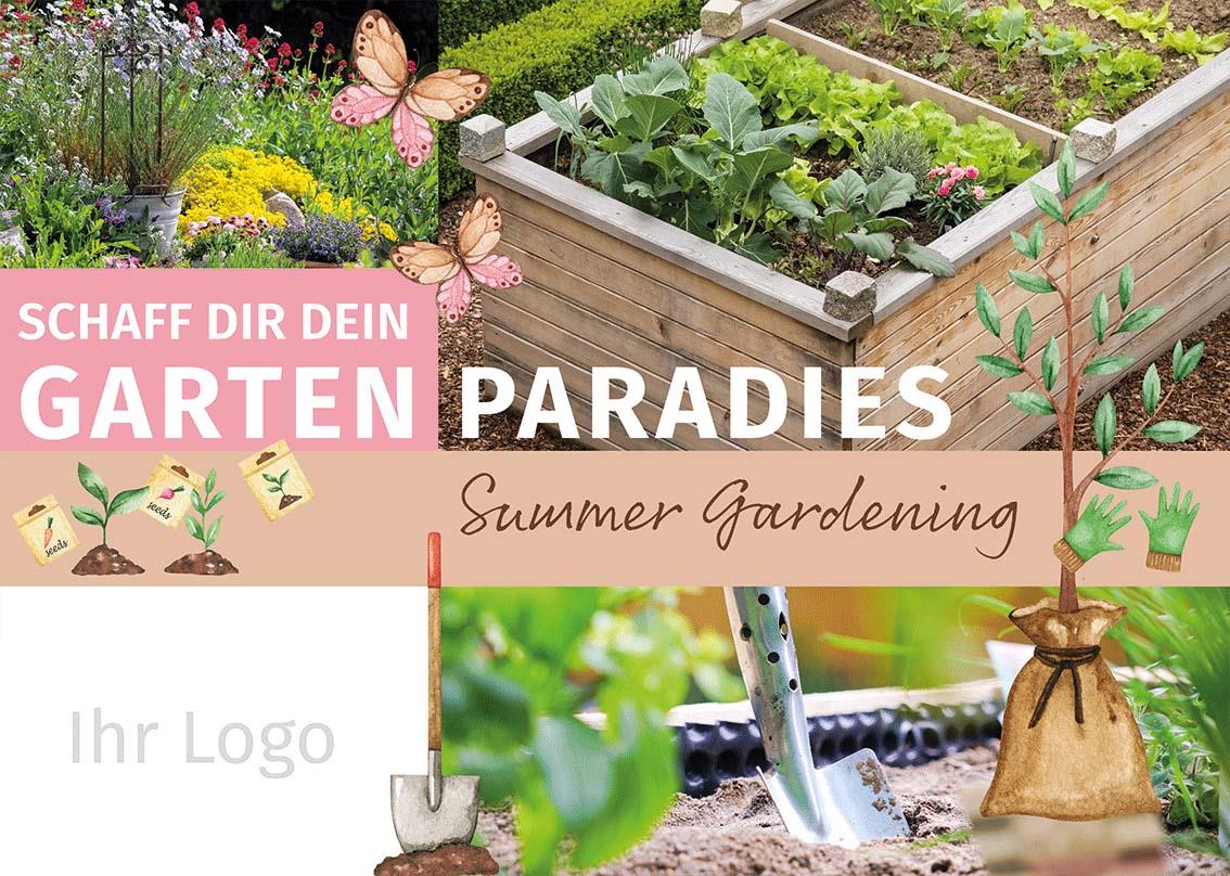 ekaflor Gartenparadies Großflächenplakat inkl. Druck