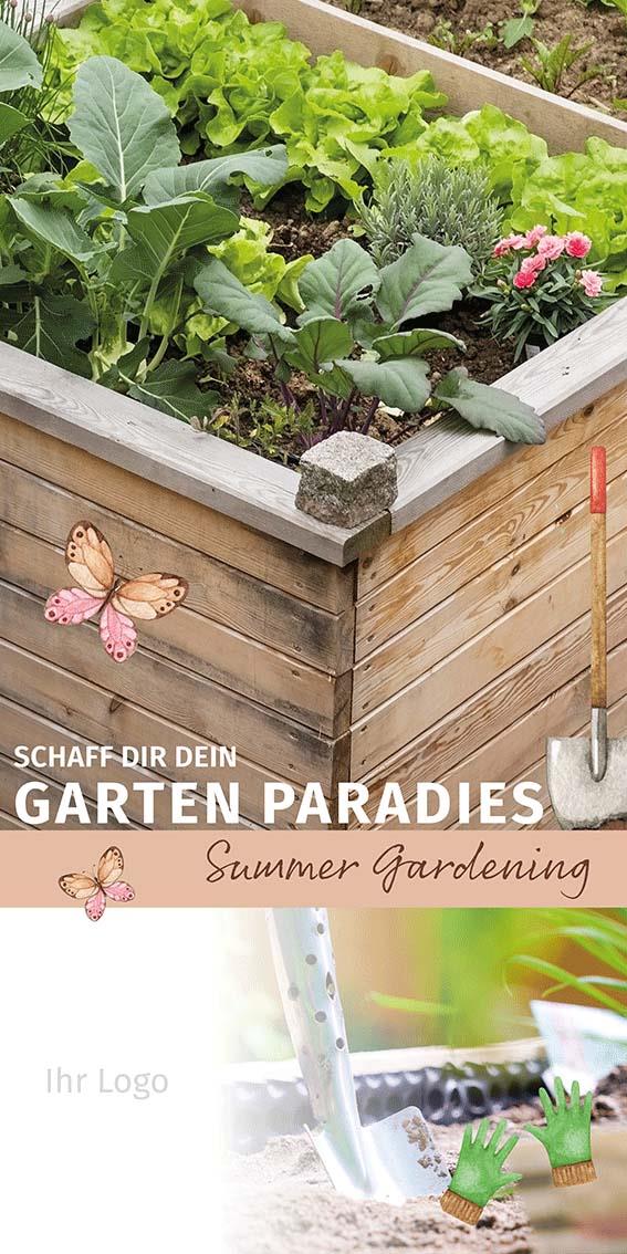 ekaflor Gartenparadies Roll-up Banner m. Ständer inkl. Druck