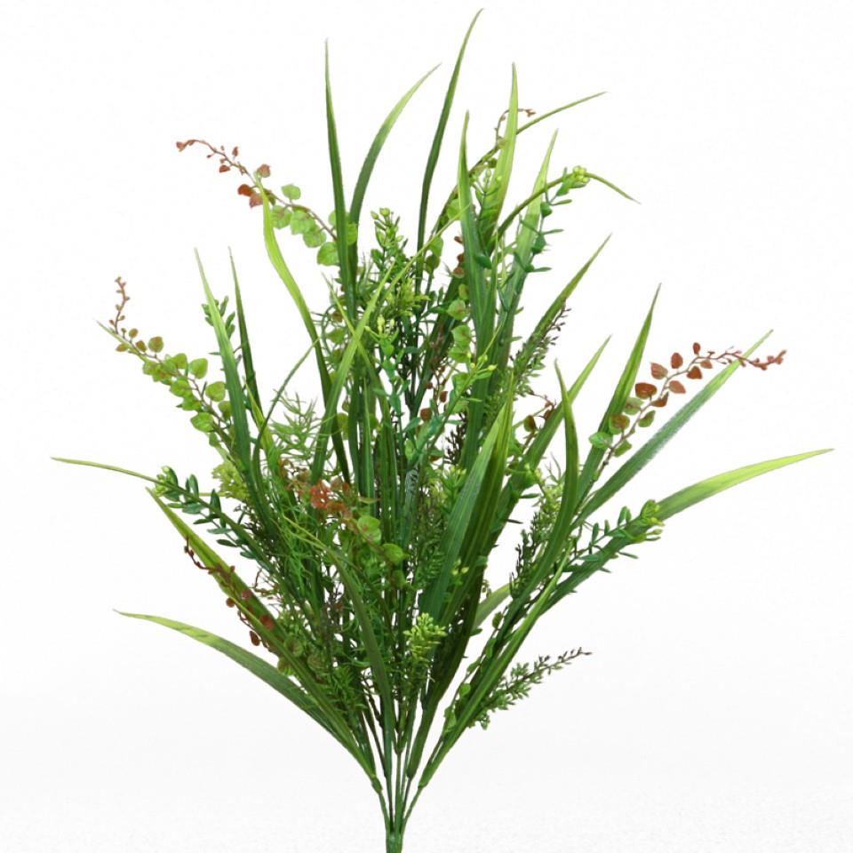 Gras-Mixed Busch grün H50cm