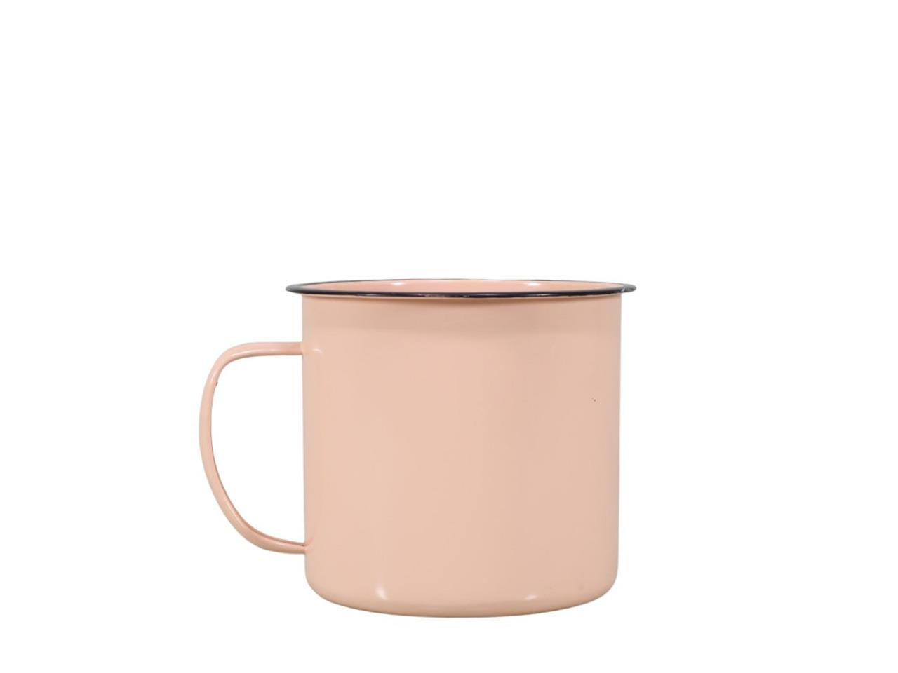 Tasse m. Henkel Zink apricot D10cm L12,5cm