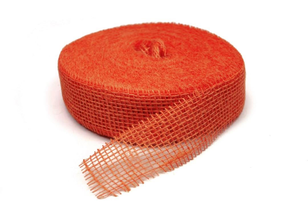 Sizoband Jute 5 cm orange 8280