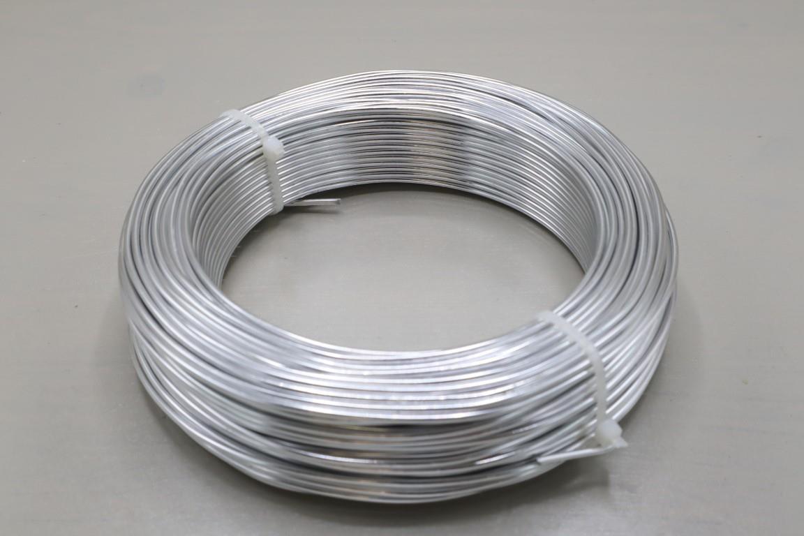 Aluminium-Draht 2,0 60m/500 gr. silber NETTO