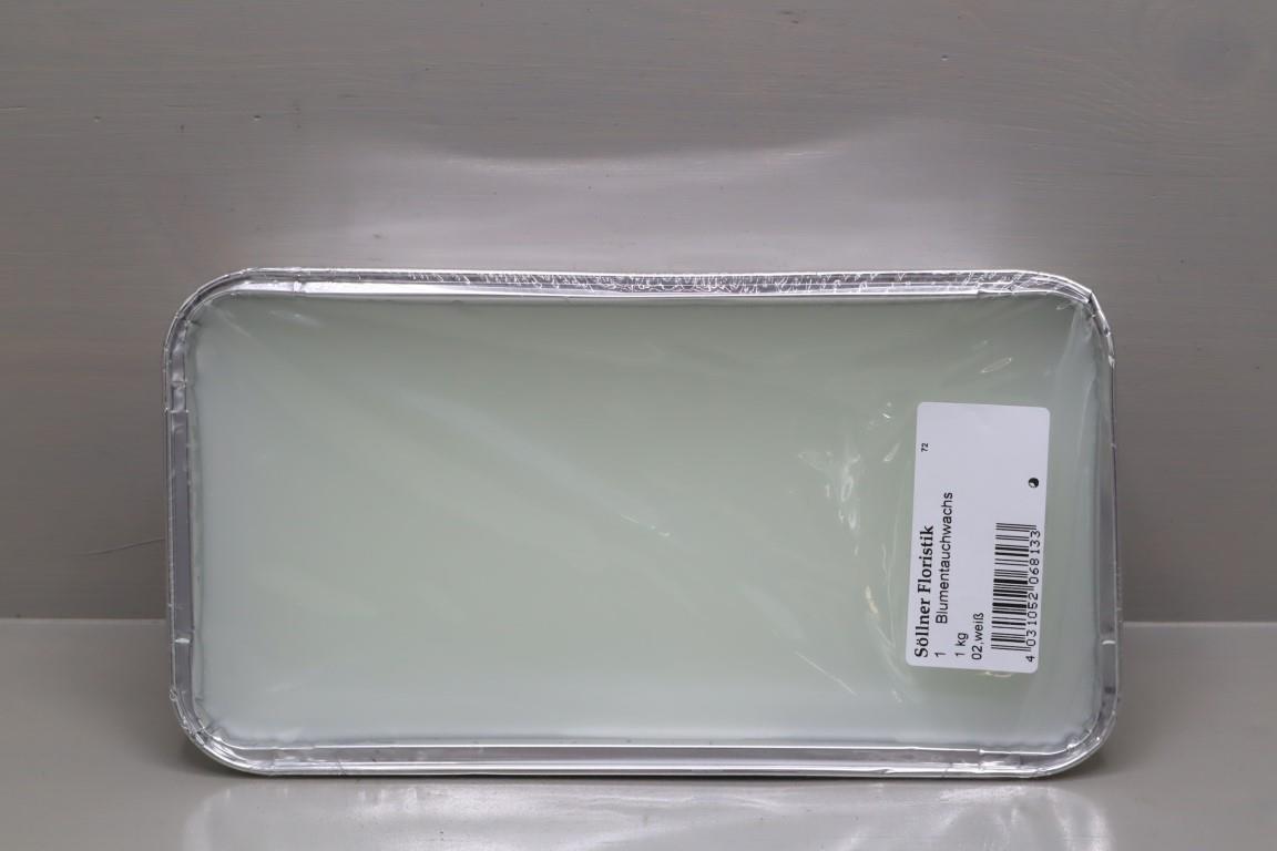 Blumentauchwachs in Aluform 1 kg weiss