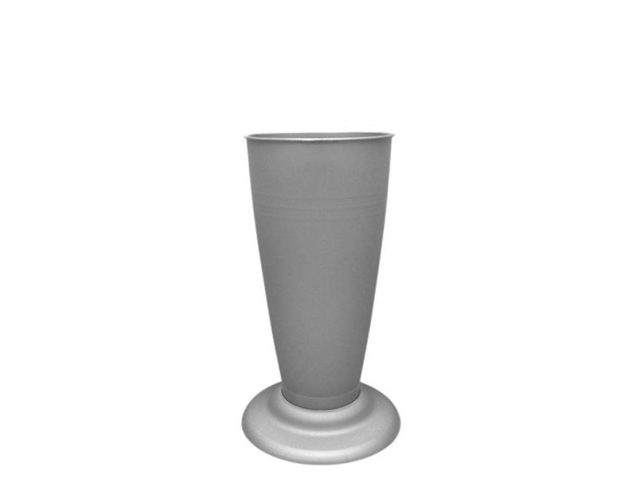 Floristvase V-Form Plastik zink H30xD15cm