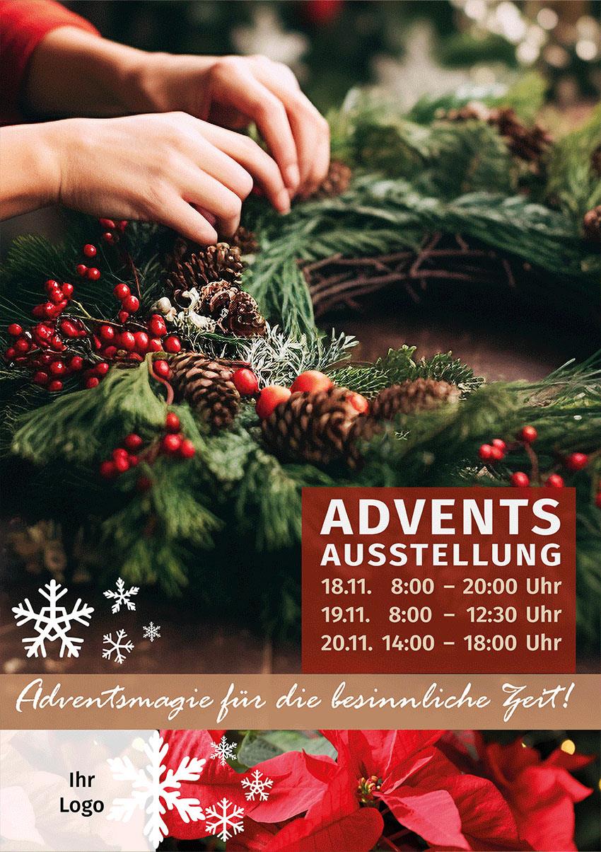 ekaflor Advent 2025 2 Plakate A1 inkl. Druck (2Stk)