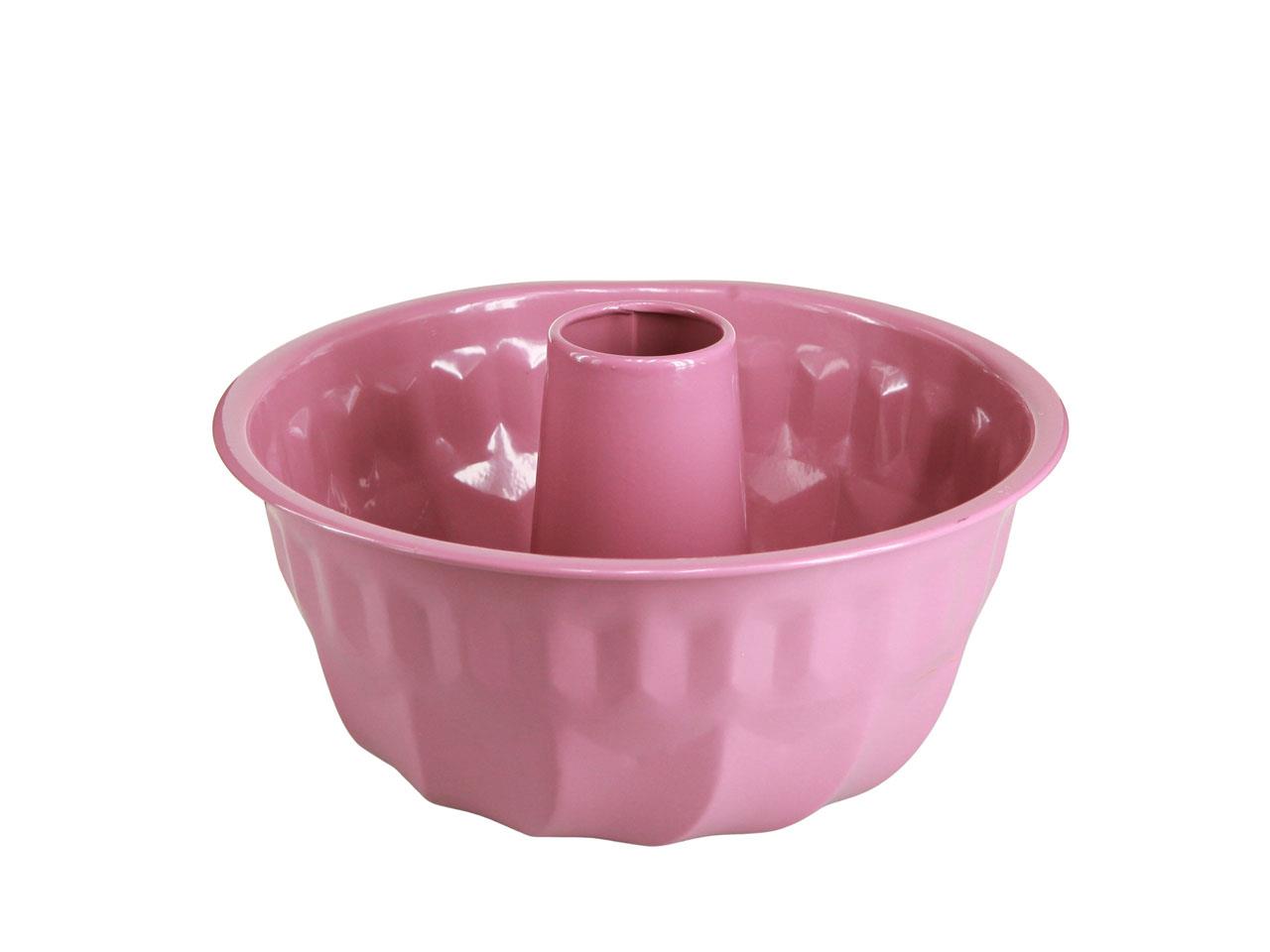 Kuchenform für Pflanzen rosa Metall D23cm