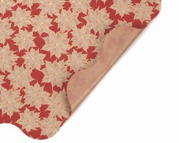 Rondella 50cm S-V25 PE Papier POINSETTIA -12 rot