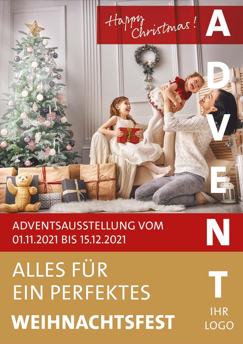 ekaflor Weihnachten 2 Plakate A1 inkl. Druck 02 (2Stk)