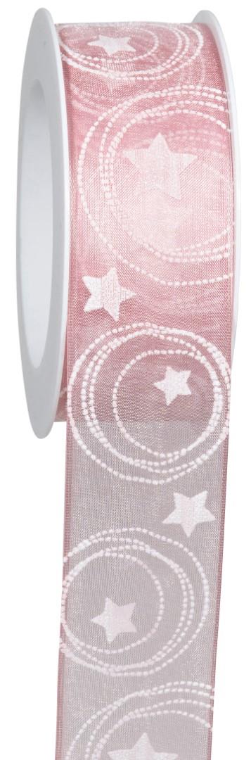 Band Midnight Star 40 mm 15 Meter rosa/weiss 21/01