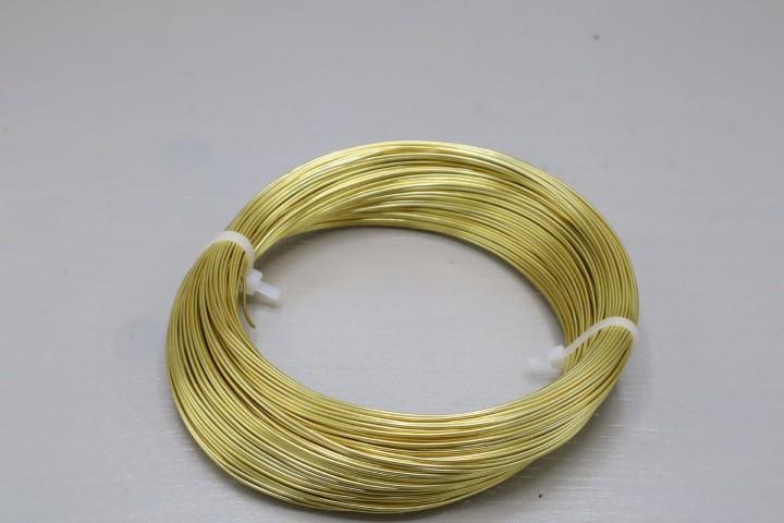 Aluminium-Draht 1,0mm 60m gold