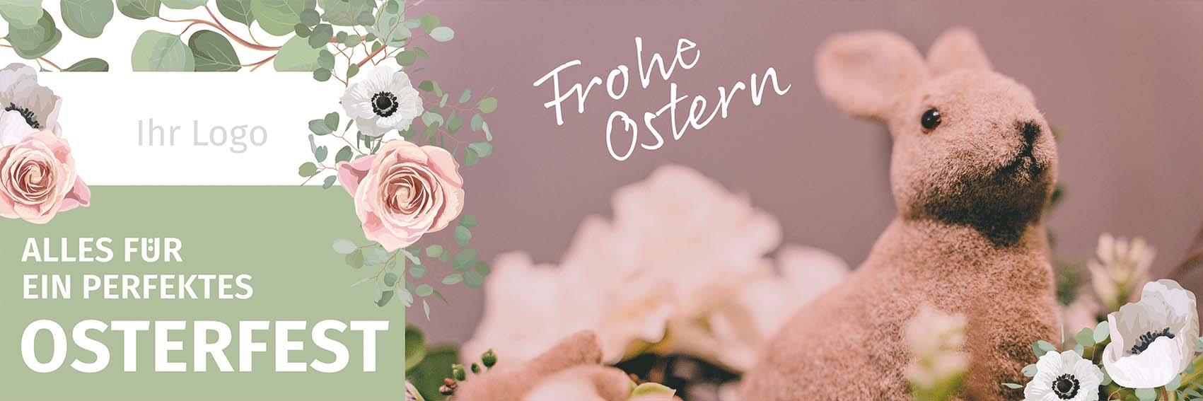 ekaflor Ostern Spannbanner mit Ösen inkl. Druck