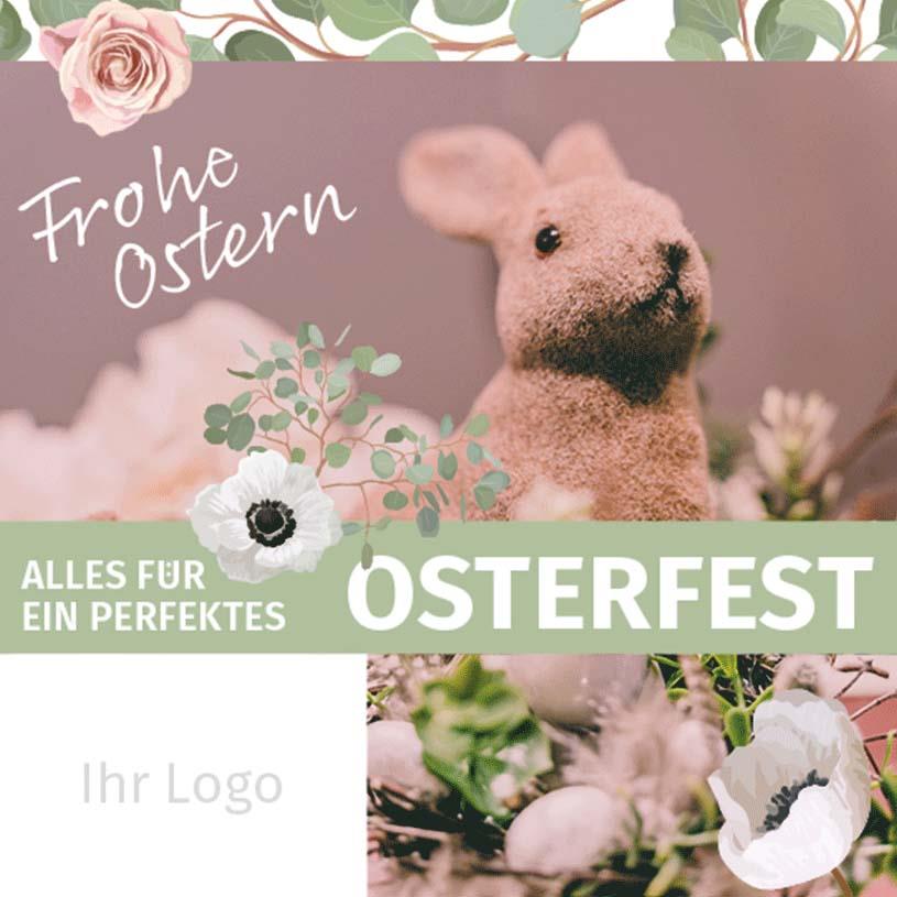 ekaflor Ostern Anzeigenvorlage PDF+JPG