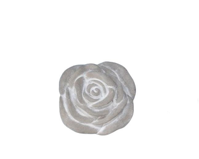 Rose liegend Beton geweißt D8,5cm