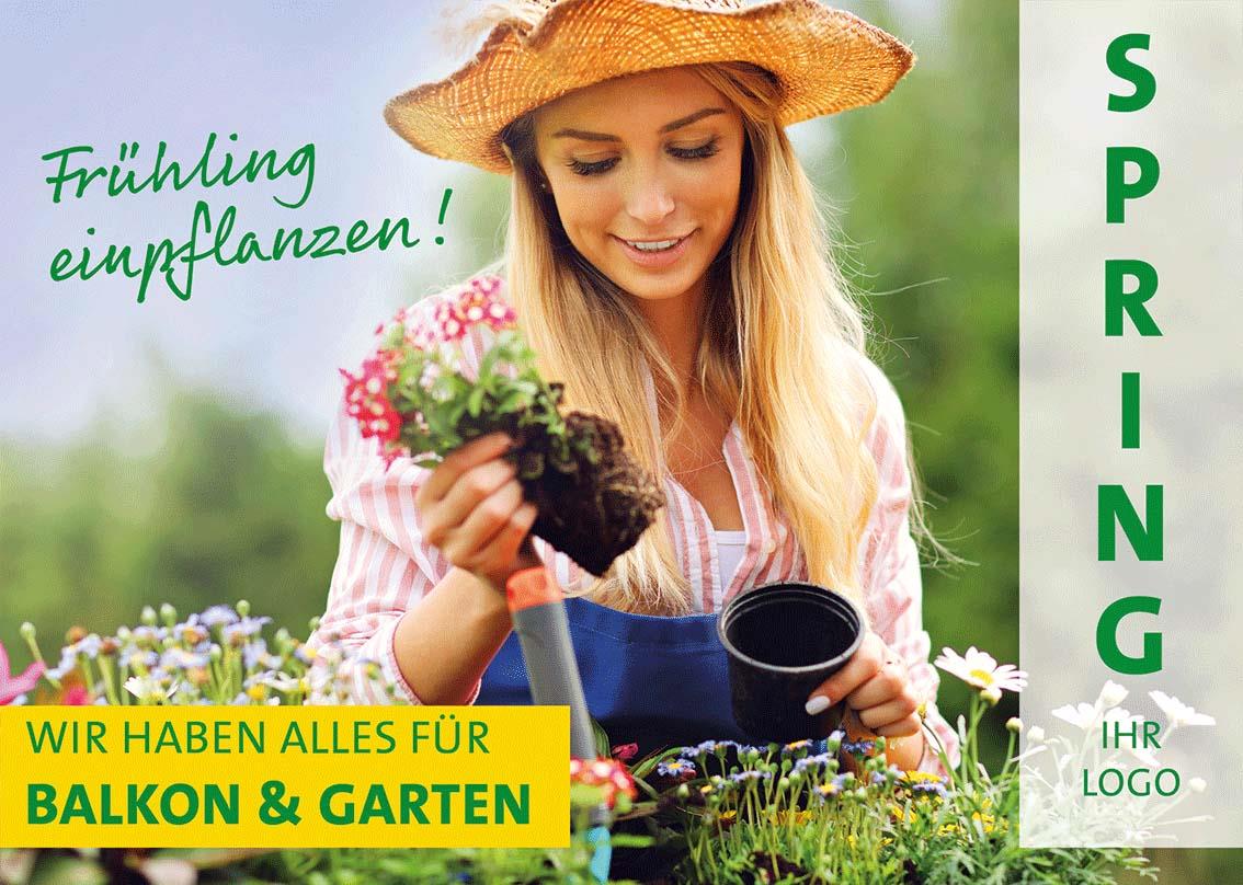 ekaflor Frühling Großflächenplakat inkl. Druck 03