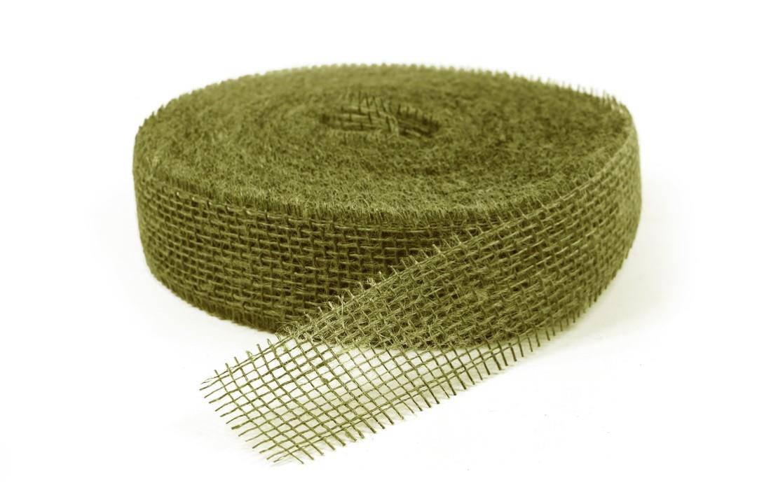 Sizoband Jute 5 cm olivegrün 6690