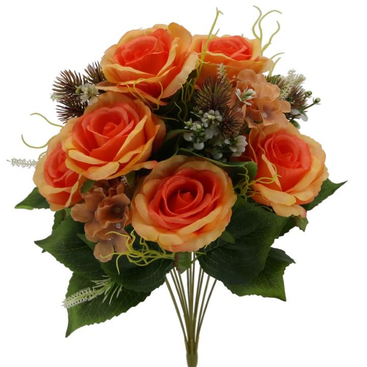 Strauss Rosen mix 43 cm orange