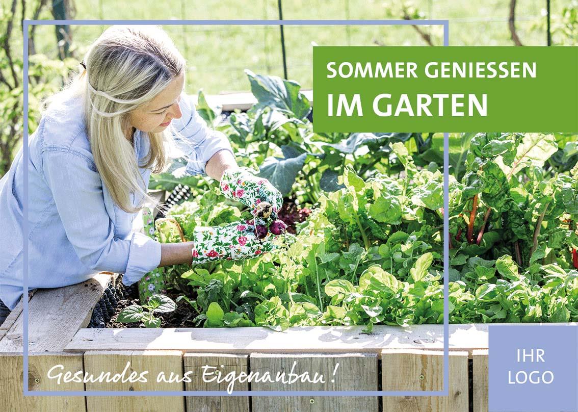 ekaflor Gartenparadies Großflächenplakat inkl. Druck 04