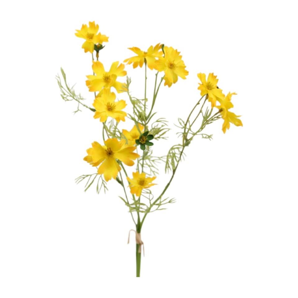 Cosmea-Bund 4fach gelb H51cm