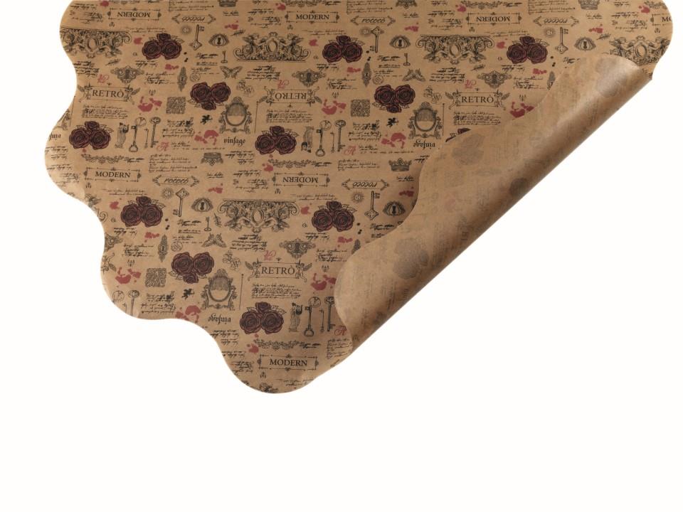 Rondella 50cm S-T70SC PE Paper antique bordeaux -19