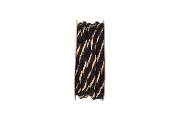 Band Modern Cord 6 mm 15 Meter schwarz 900