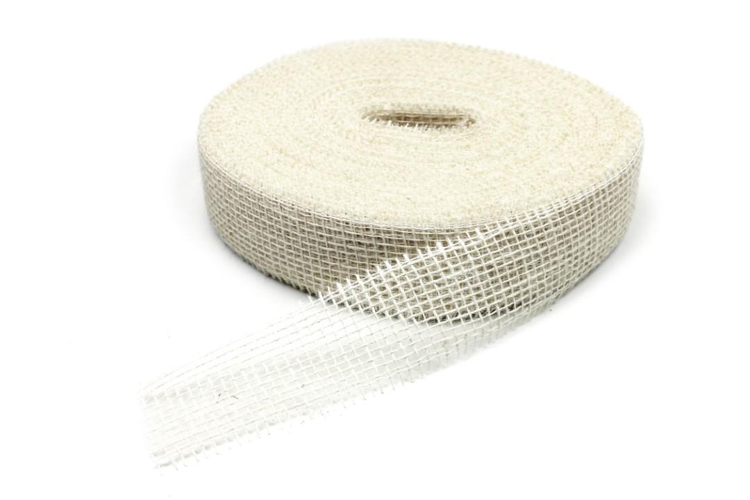 Sizoband Jute 5 cm weiss 0120