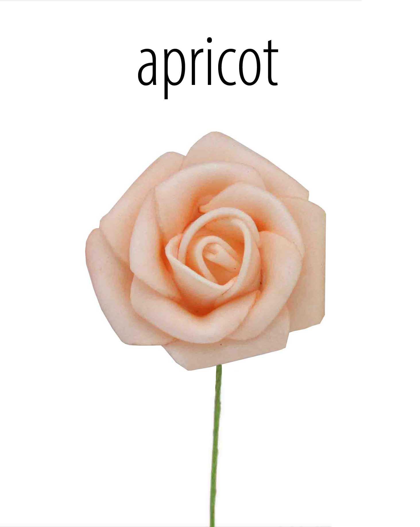 Foam-Rose 7,5cm apricot