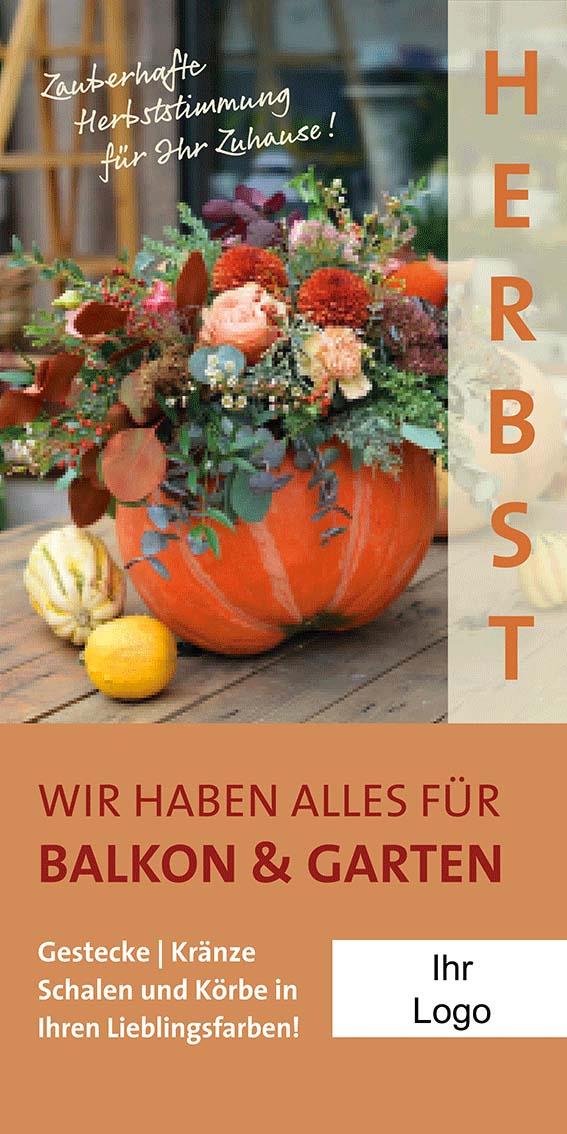 ekaflor Herbst Roll-up Banner m. Ständer inkl. Druck