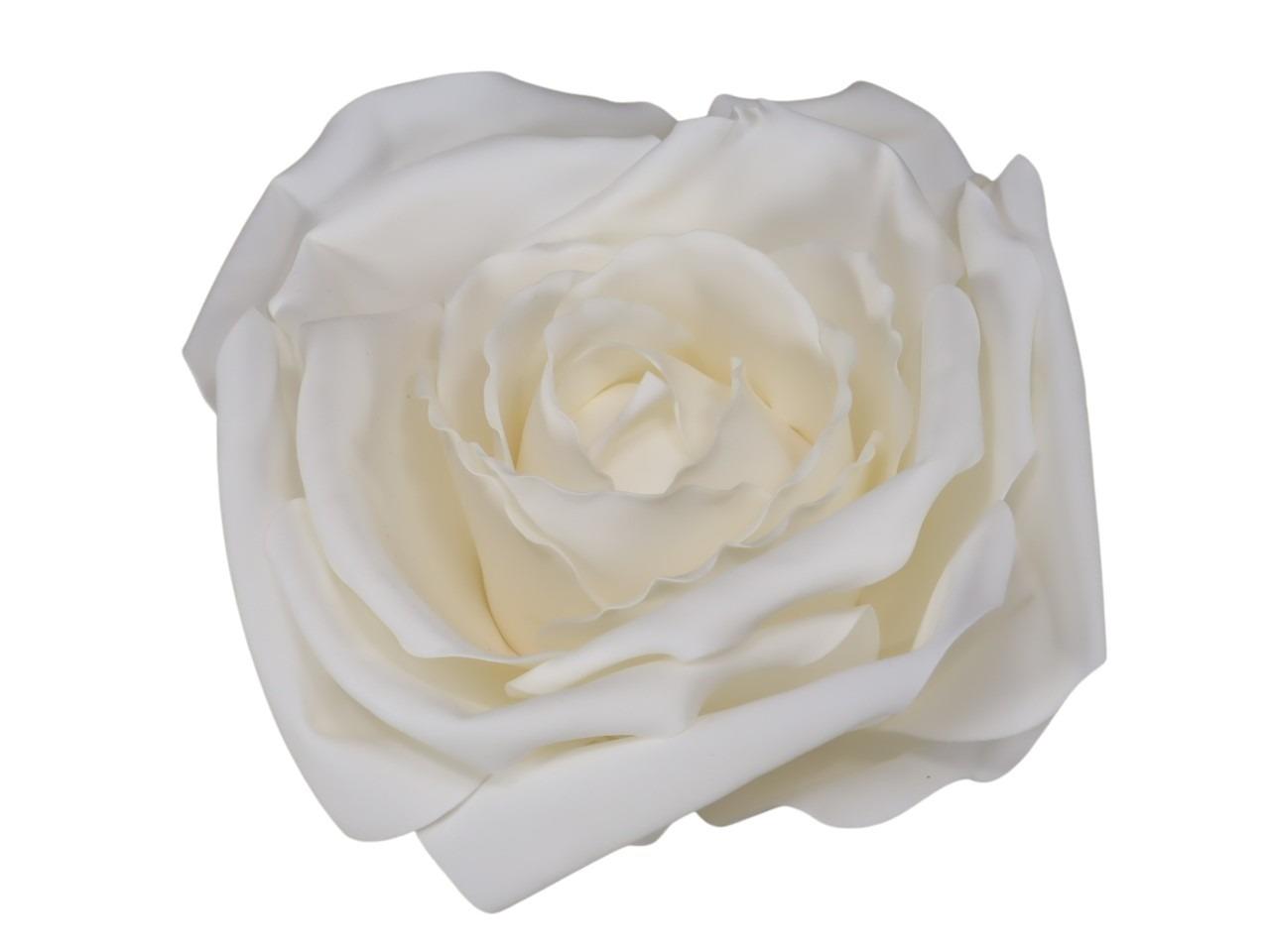 Rosenblüte hängend Foam weiß-creme D40cm