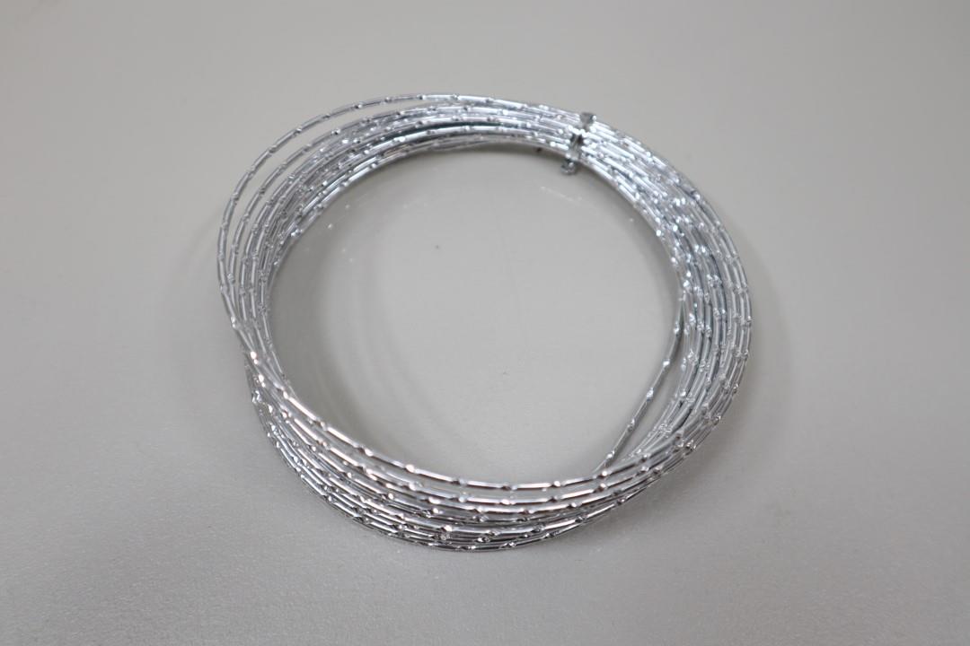 Diamantendraht 10m 2mm Alu silber