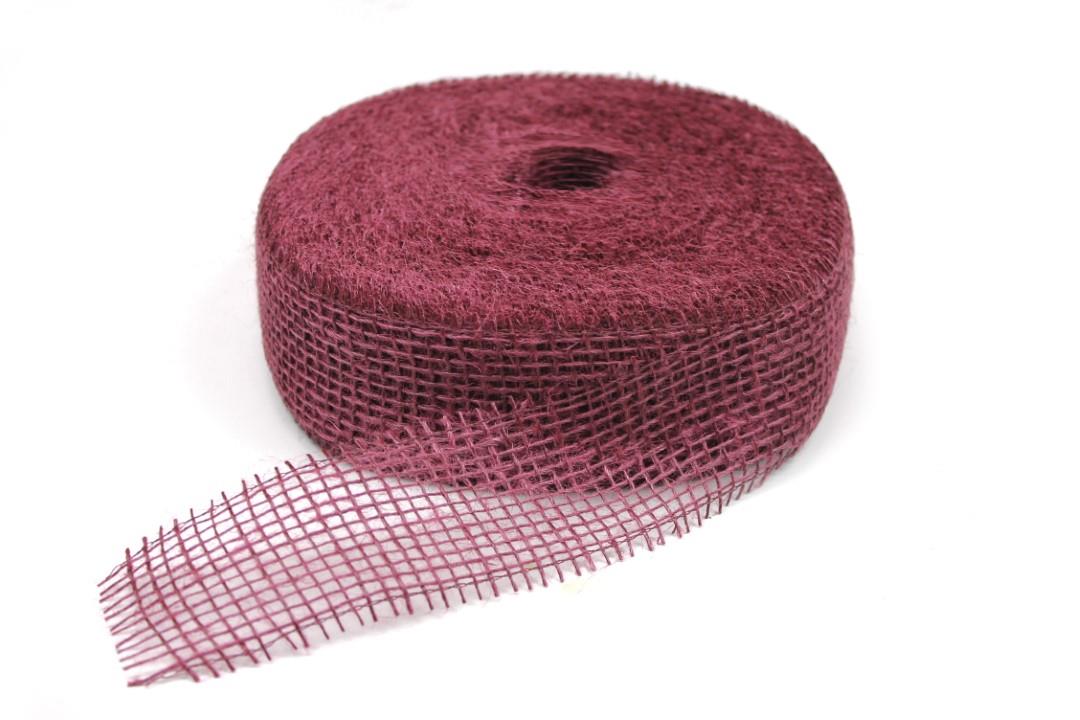 Sizoband Jute 5 cm weinrot 3580