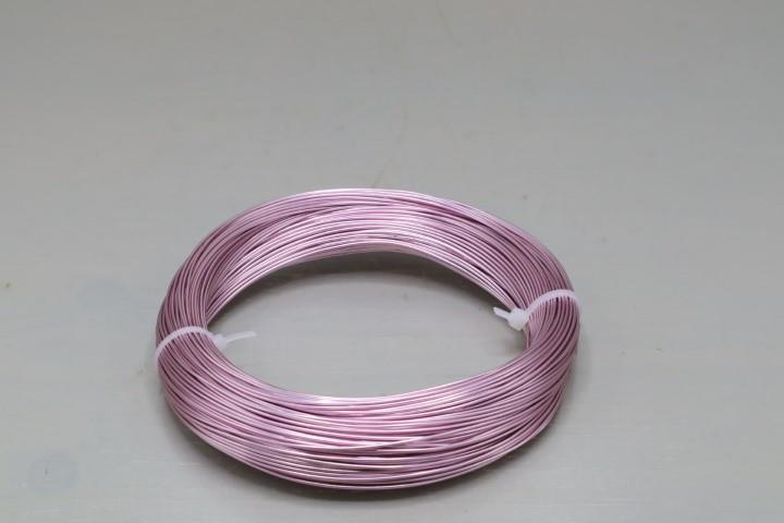 Aluminium-Draht 1,0mm 60m rosa