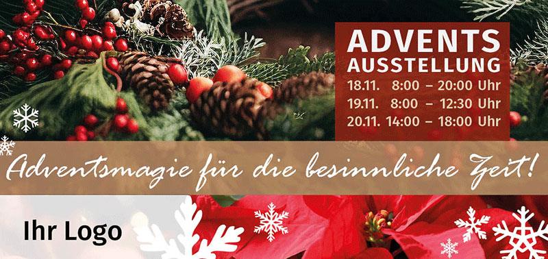 ekaflor Advent 2025 DIN lang Flyer inkl.Druck(1000Stk)