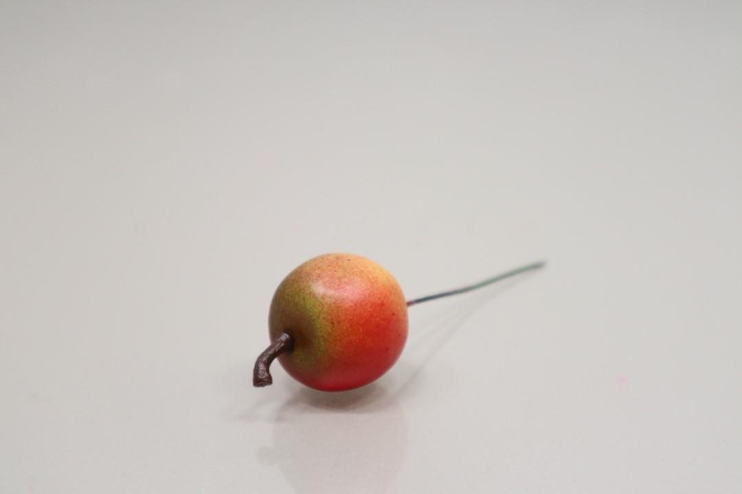 Apfel am Pick Cox rot/gelb D3cm