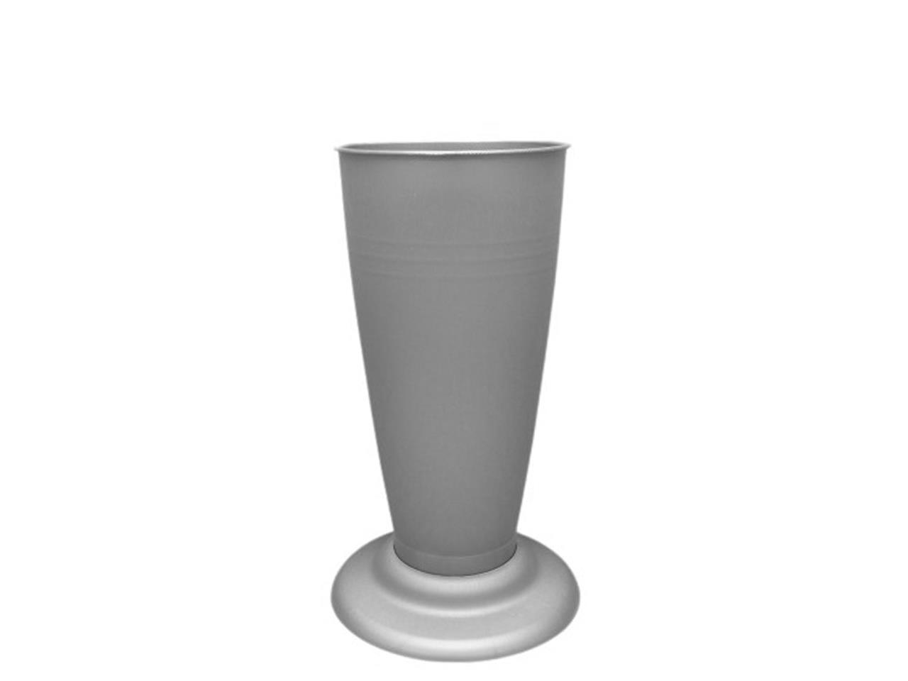 Floristvase V-Form Plastik zink H35xD17cm