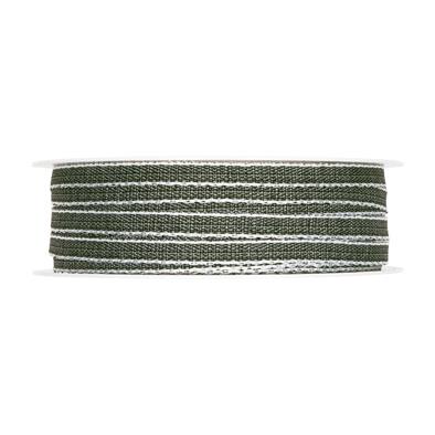 Leinenband m. Kante 7 mm 30 Meter grey/black/white 21