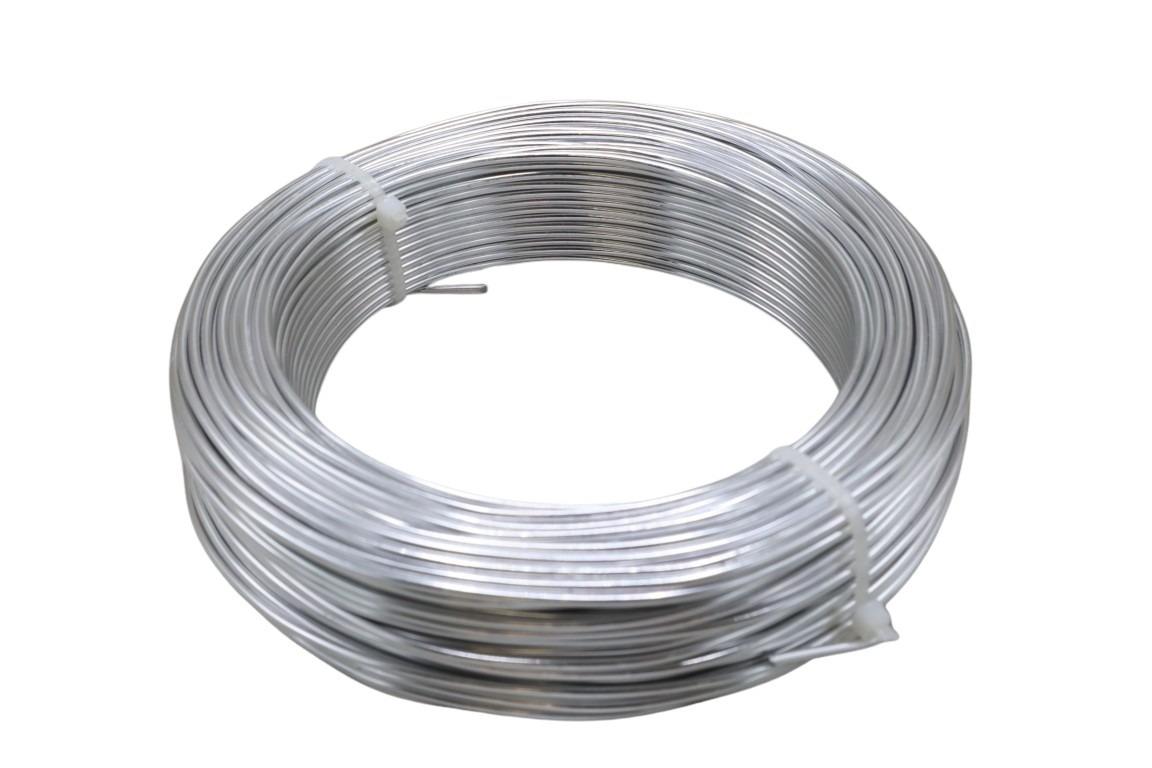 Aluminium-Draht 2,0 60m/500 gr. silber NETTO